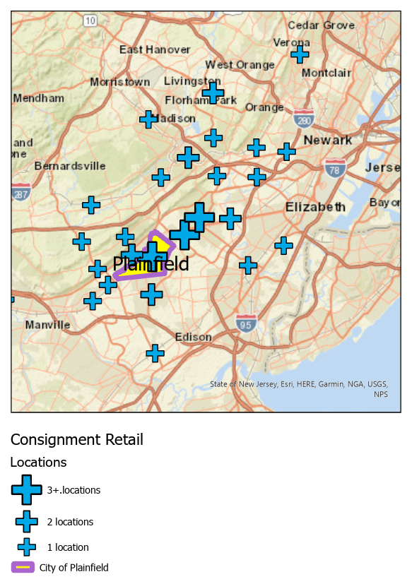 Consignment Retail locations map